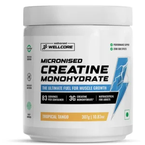 (Wellcore) - Micronised Creatine Monohydrate - 307 gm (0.67 Lb), Tropical Tango (Copy) (Copy)